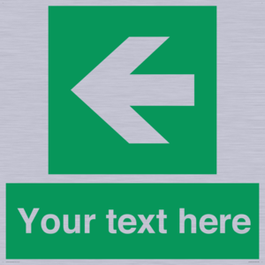 Custom Arrow Left Sign